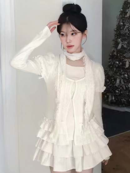 [Preorder 1st Drop Price] C405 Moonlace Boheme Ruffle Set