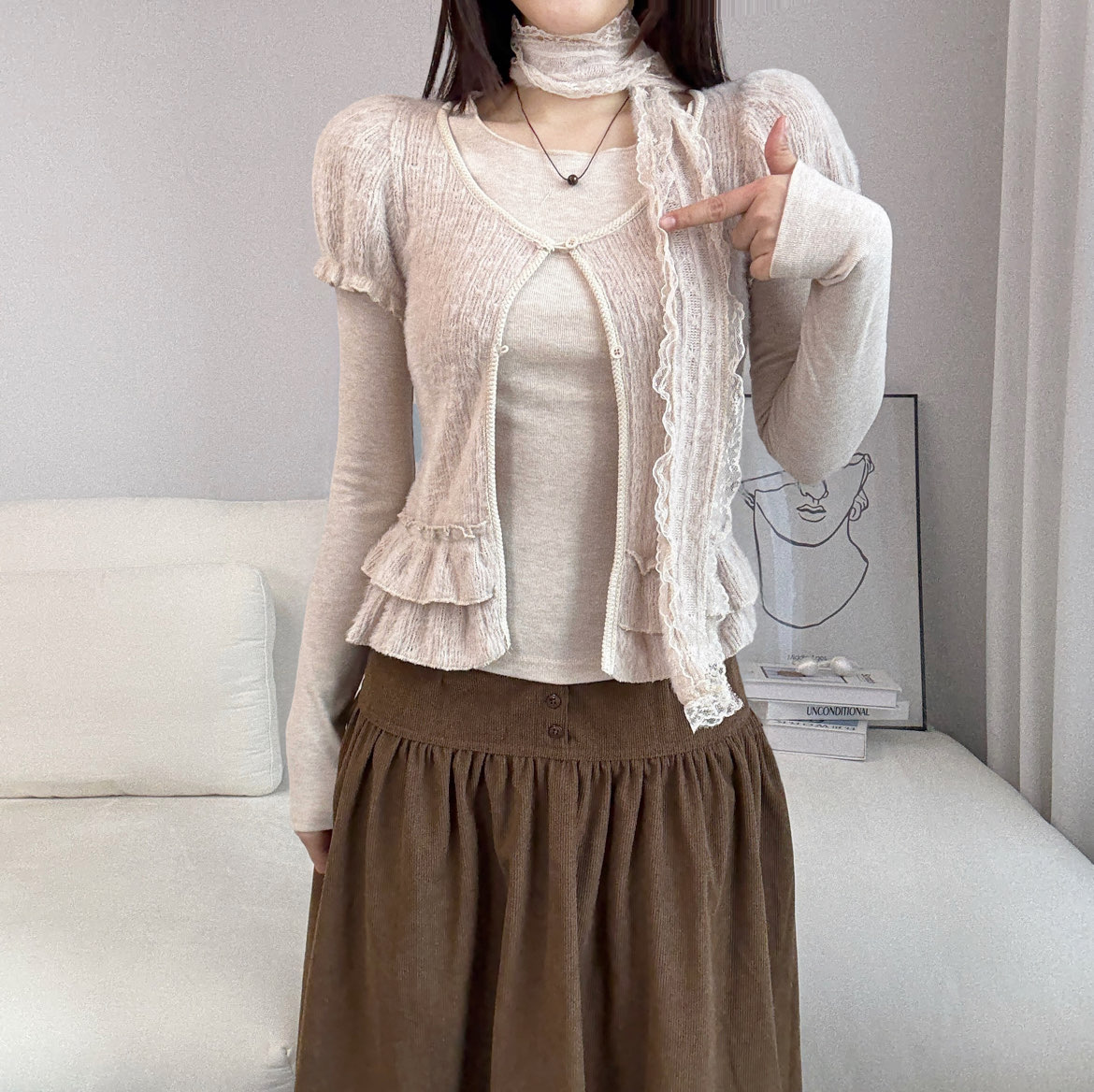 [Preorder 1st Drop Price] C405 Moonlace Boheme Ruffle Set