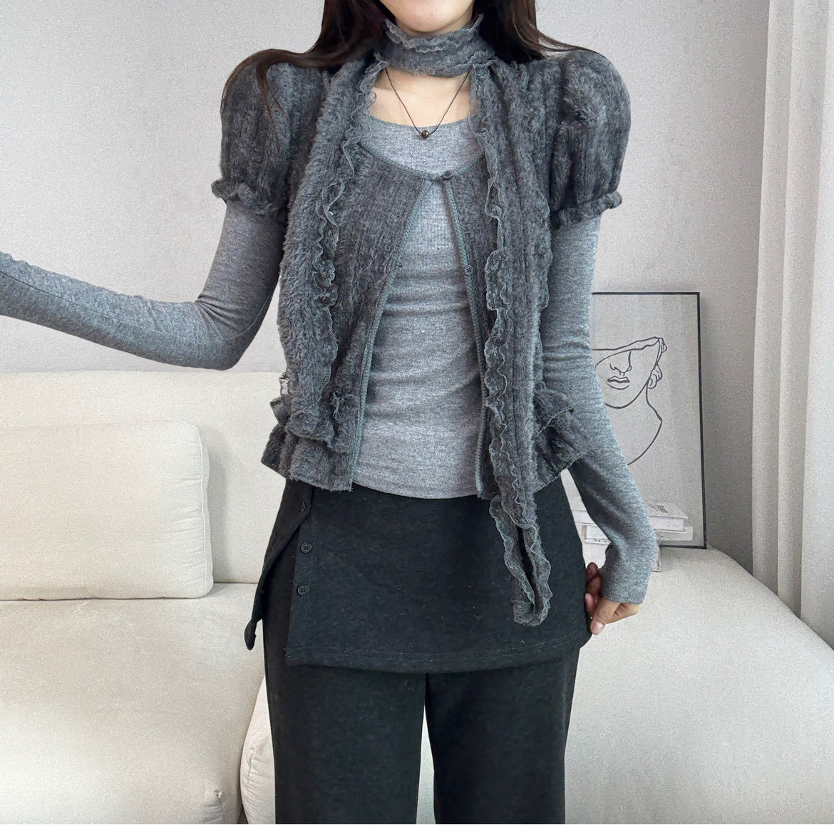 [Preorder 1st Drop Price] C405 Moonlace Boheme Ruffle Set