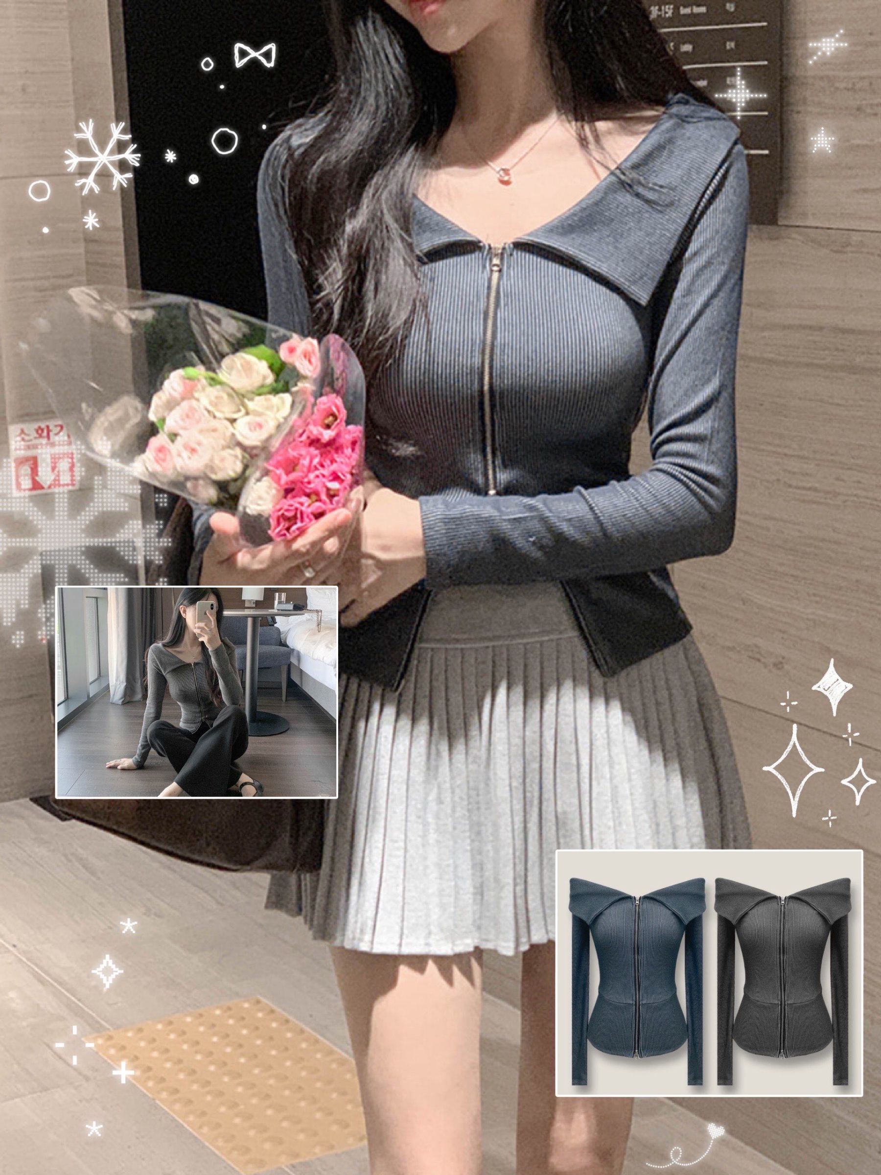 [Preorder 1st Drop Price] C406 Flipline Bardot Top