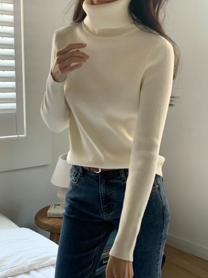 C4101 Basic Turtleneck Top