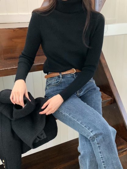 C4101 Basic Turtleneck Top