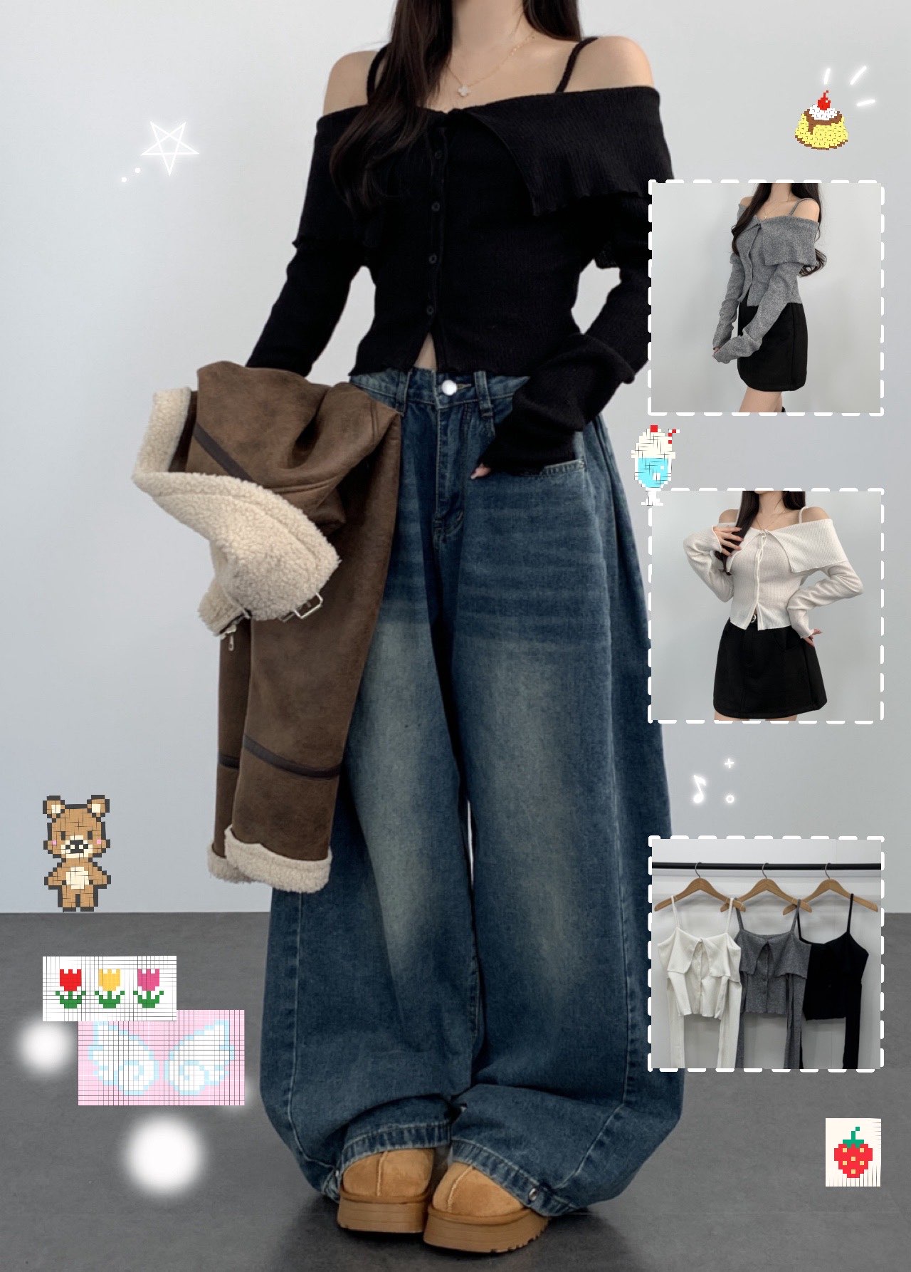 [Preorder 1st Drop Price] C415 Virelle Off Shoulder Top