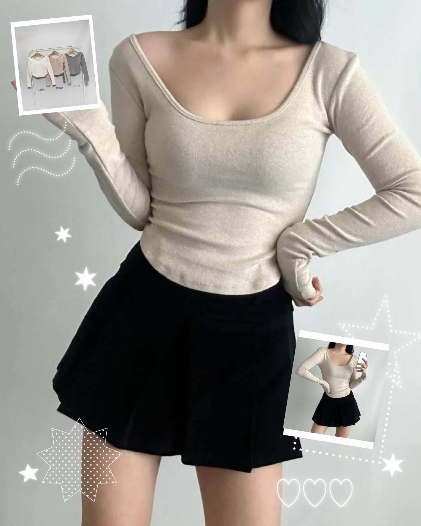 [Preorder 1st Drop Price] C4201 Soft Horizon Top