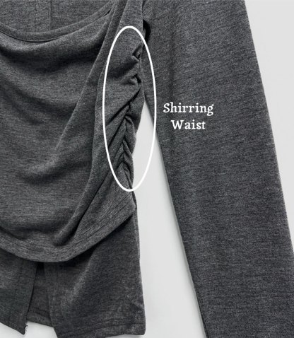 [Preorder 1st Drop Price] C4204 Shirred Layering Top