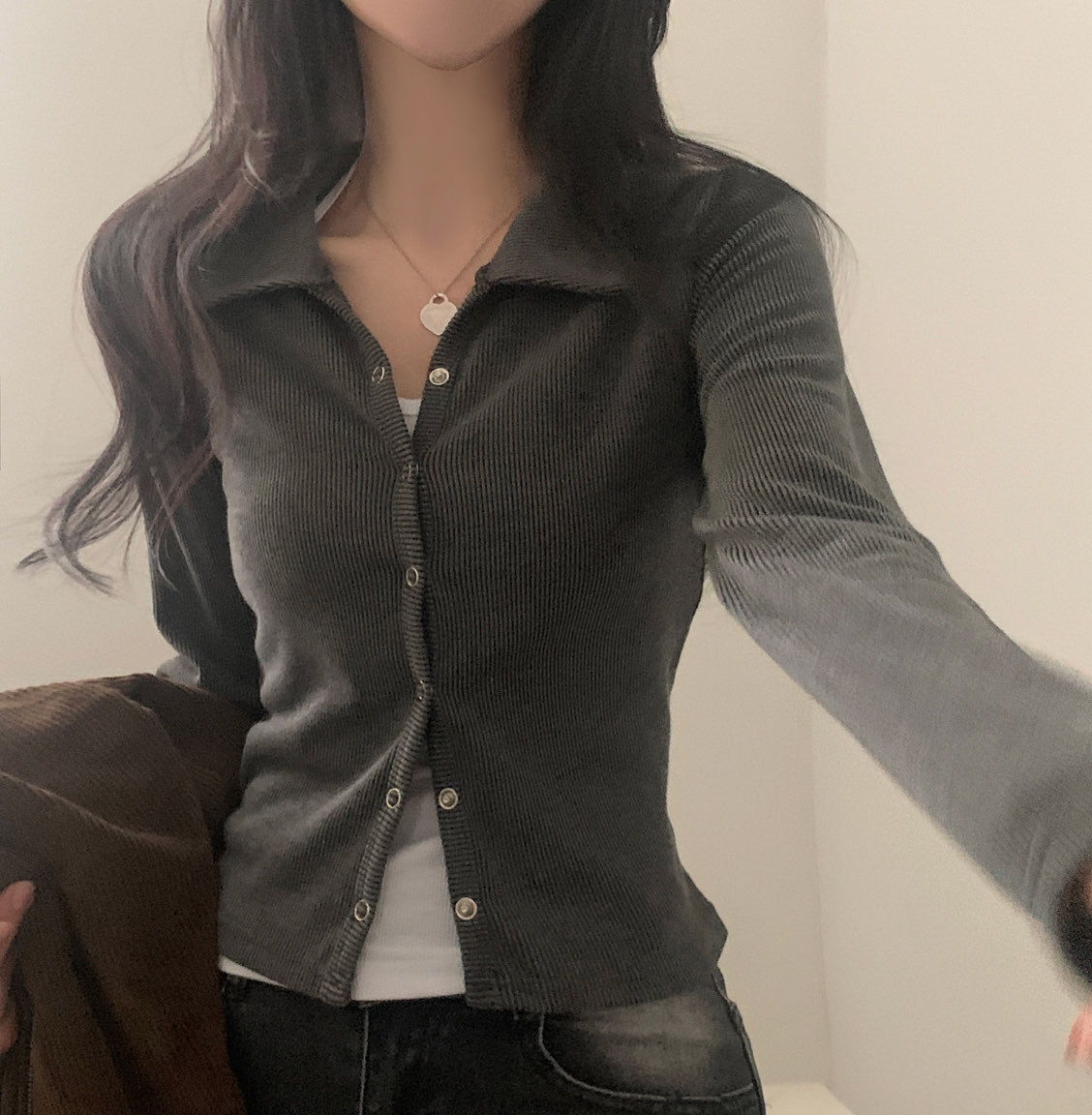 [Preorder 1st Drop Price] C4208 Lune Minimal Cardigan