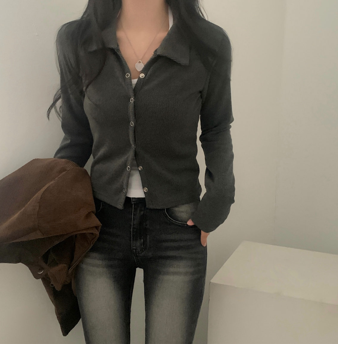 [Preorder 1st Drop Price] C4208 Lune Minimal Cardigan