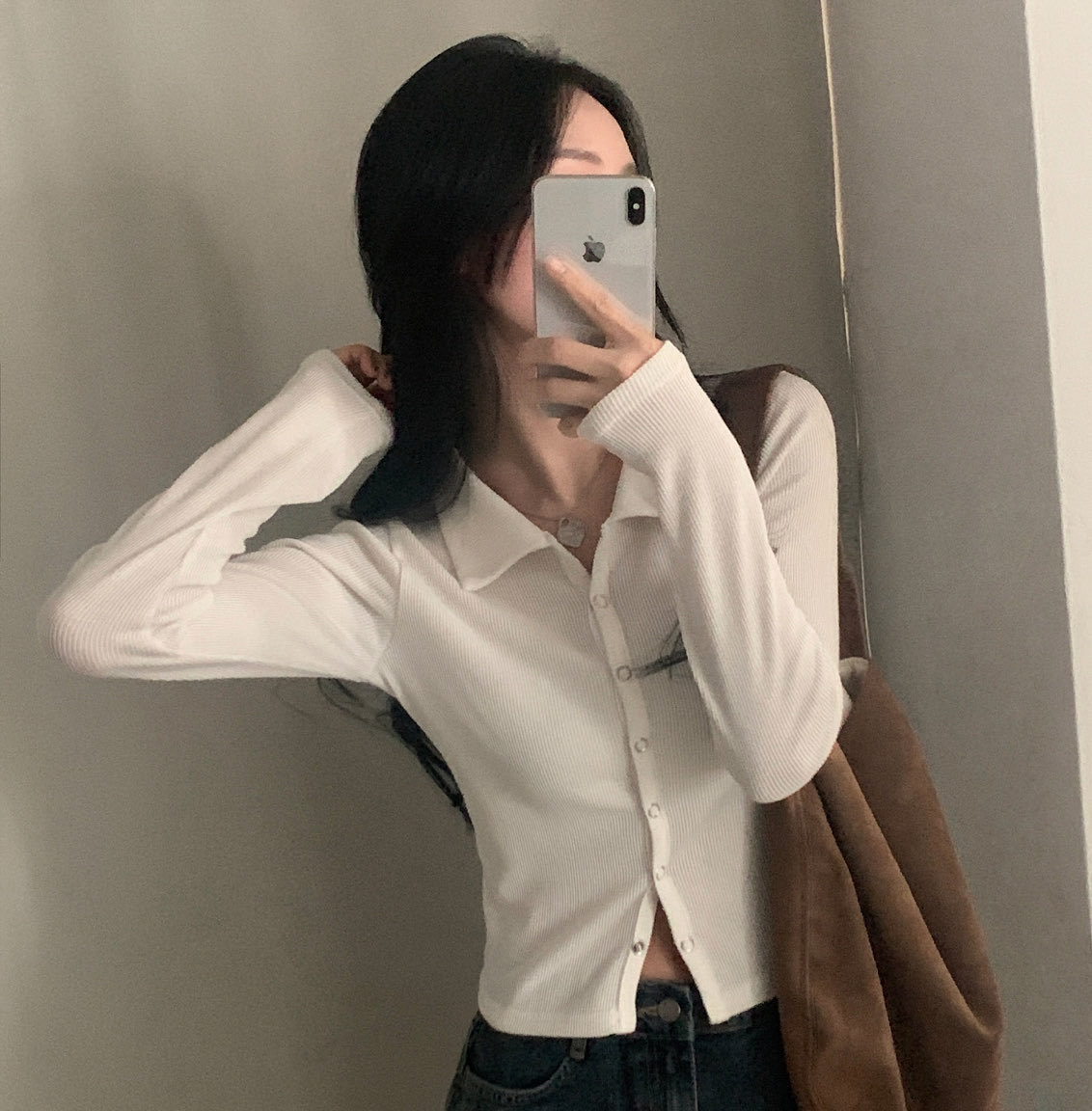 [Preorder 1st Drop Price] C4208 Lune Minimal Cardigan