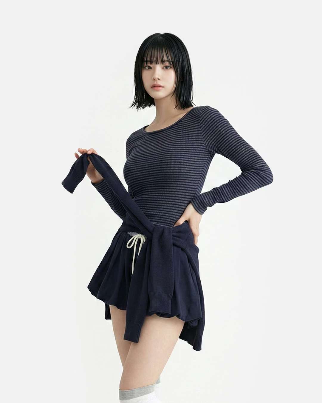 [Preorder 1st Drop Price] C4209 Clairline Stripe Top