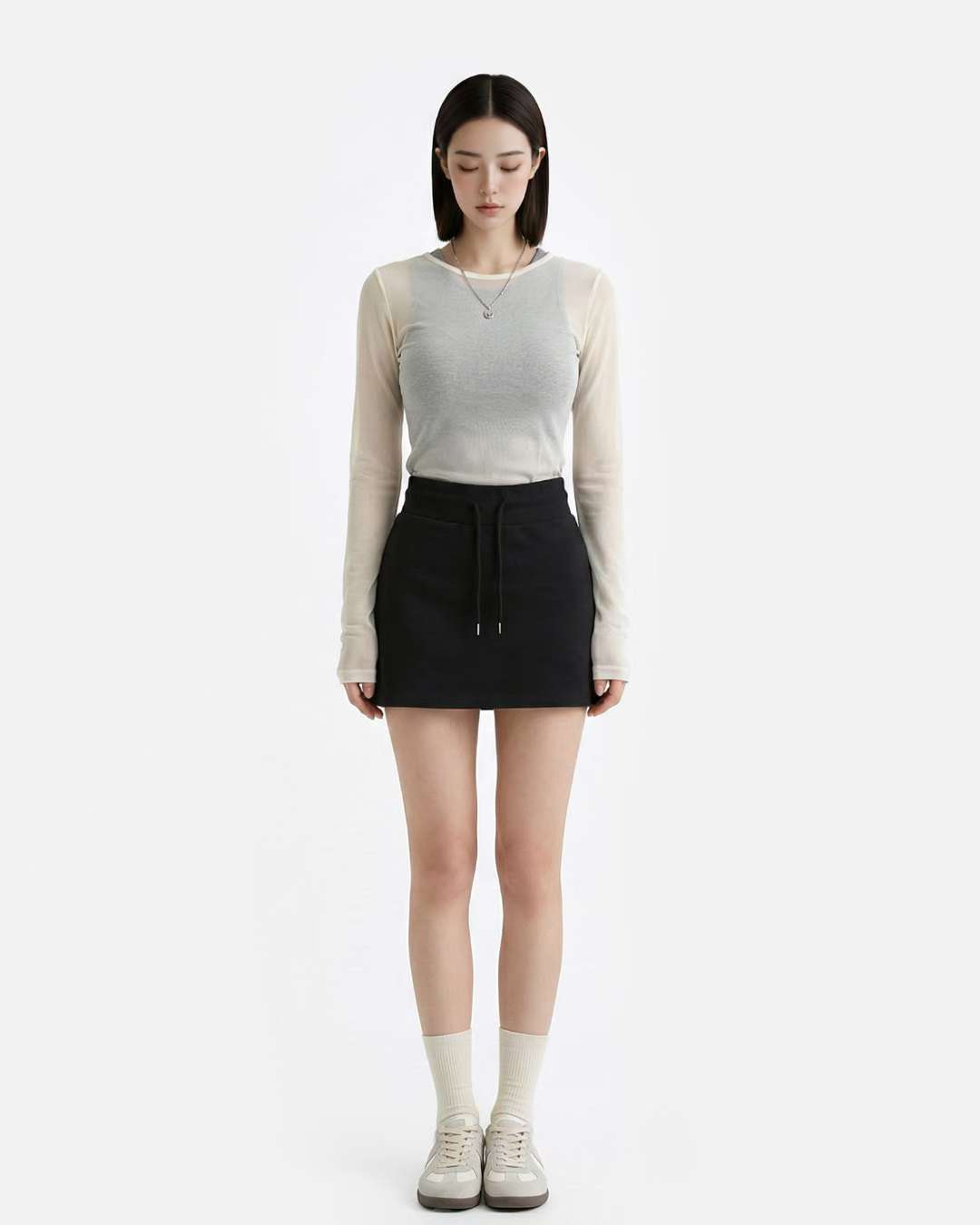 [Preorder 1st Drop Price] C4210 Sporty Mini Skirt