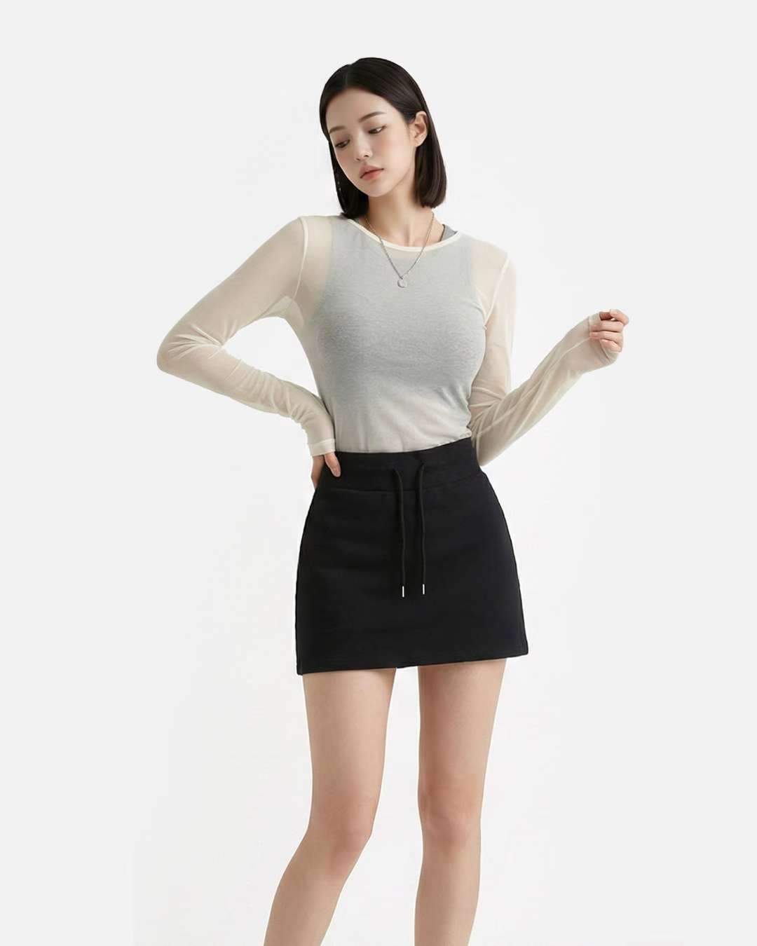 [Preorder 1st Drop Price] C4210 Sporty Mini Skirt