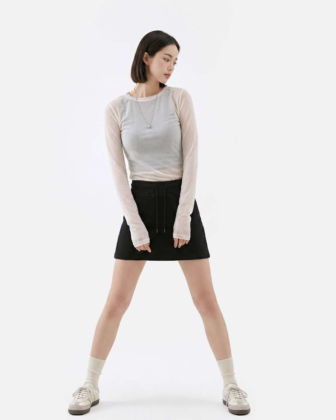[Preorder 1st Drop Price] C4210 Sporty Mini Skirt