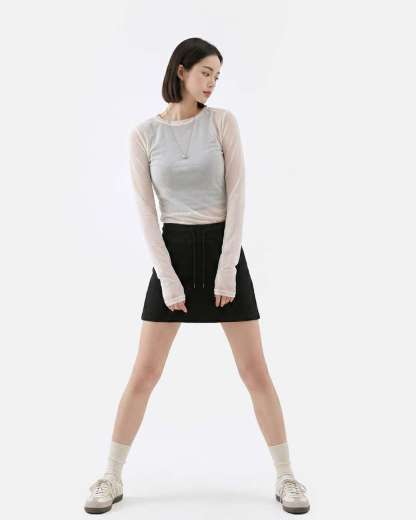 [Preorder 1st Drop Price] C4210 Sporty Mini Skirt