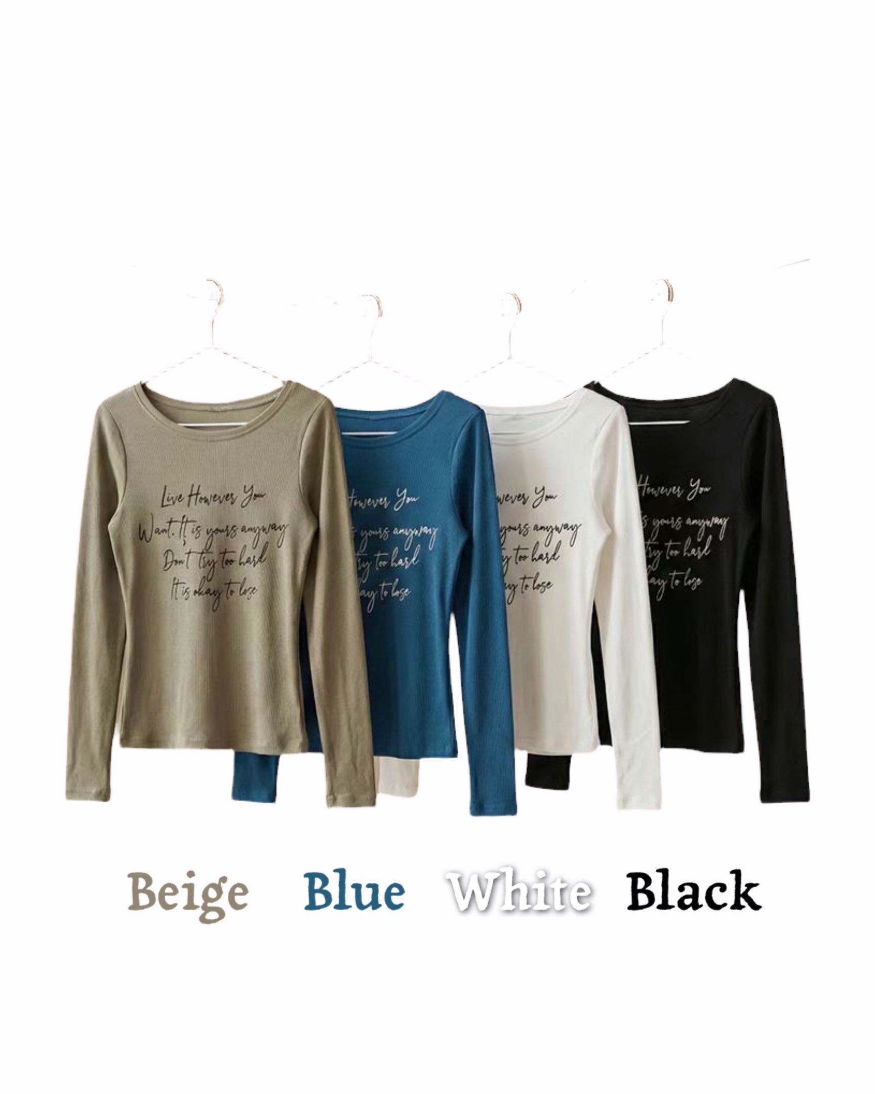 [Preorder 1st Drop Price] C4211 Live My Life Top