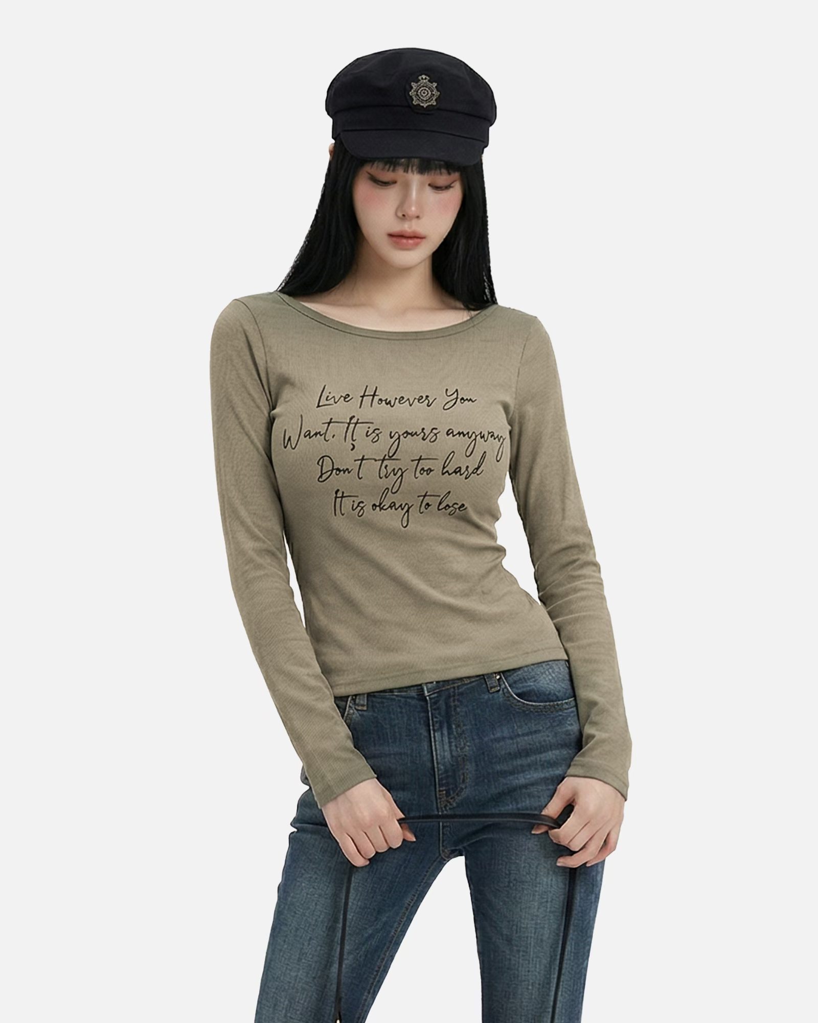 [Preorder 1st Drop Price] C4211 Live My Life Top