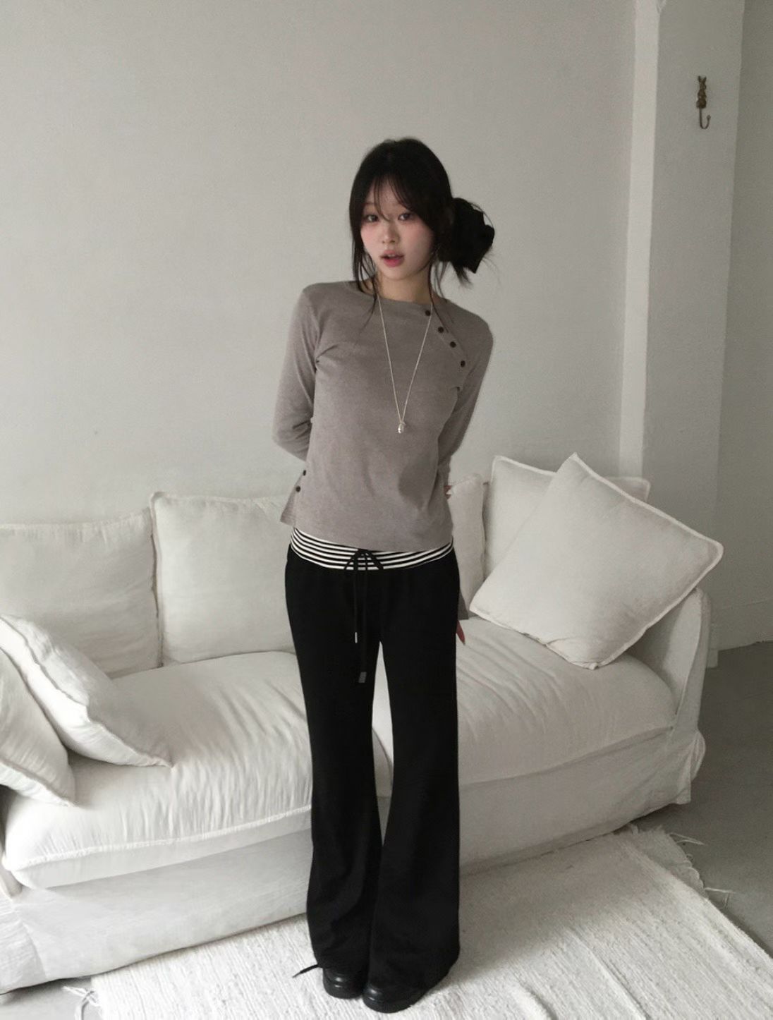 [Preorder 1st Drop Price] C4905 Layered Bootcut Pants