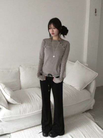 [Preorder 1st Drop Price] C4905 Layered Bootcut Pants