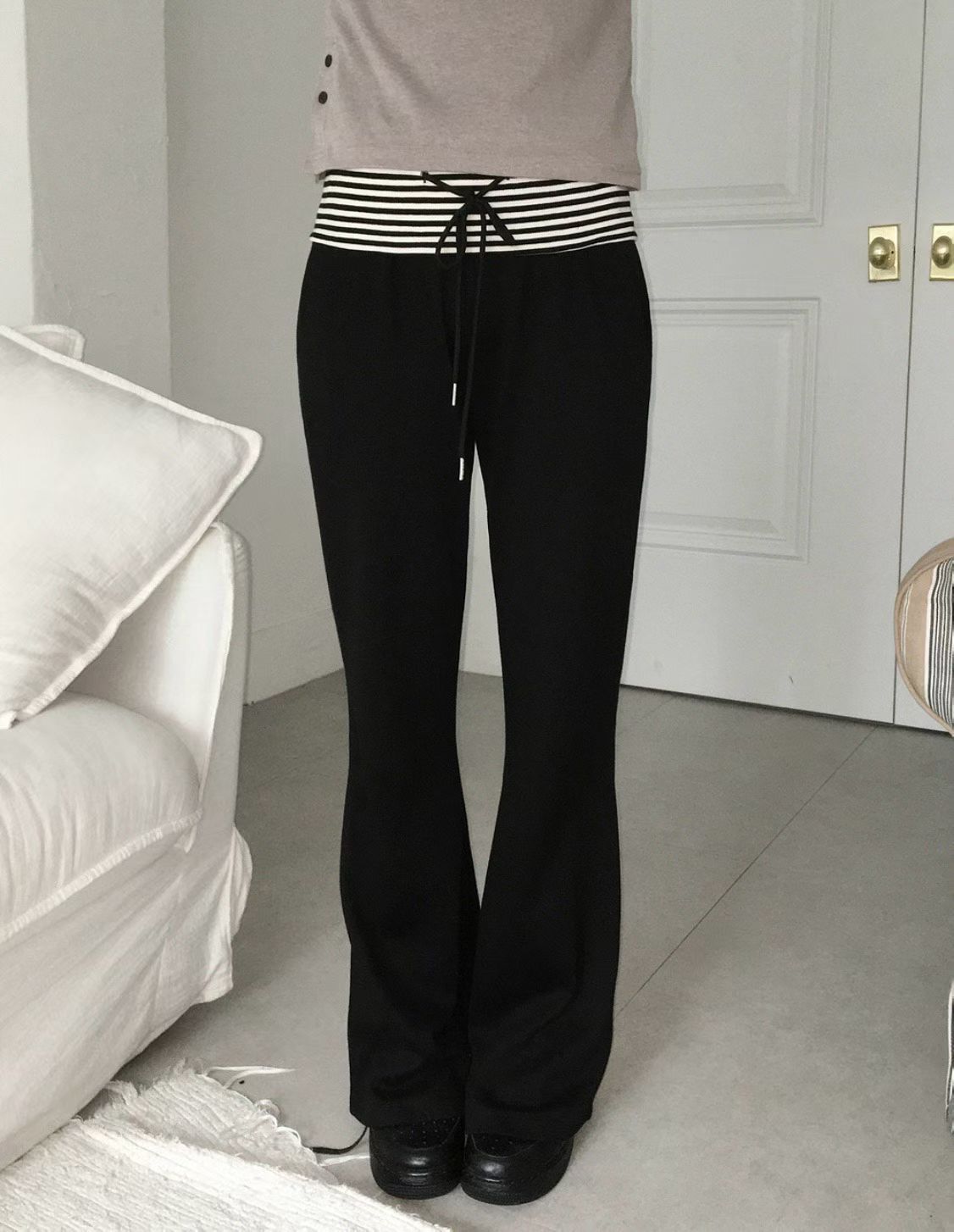 [Preorder 1st Drop Price] C4905 Layered Bootcut Pants
