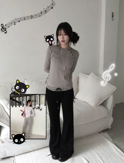 [Preorder 1st Drop Price] C4905 Layered Bootcut Pants