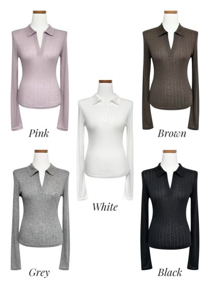 [Preorder 1st Drop Price] C502 Subtle Ribbed Top