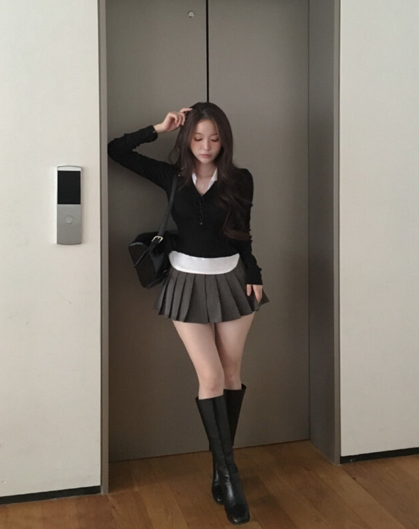 [Preorder 1st Drop Price] C504 Preppy Layered Top