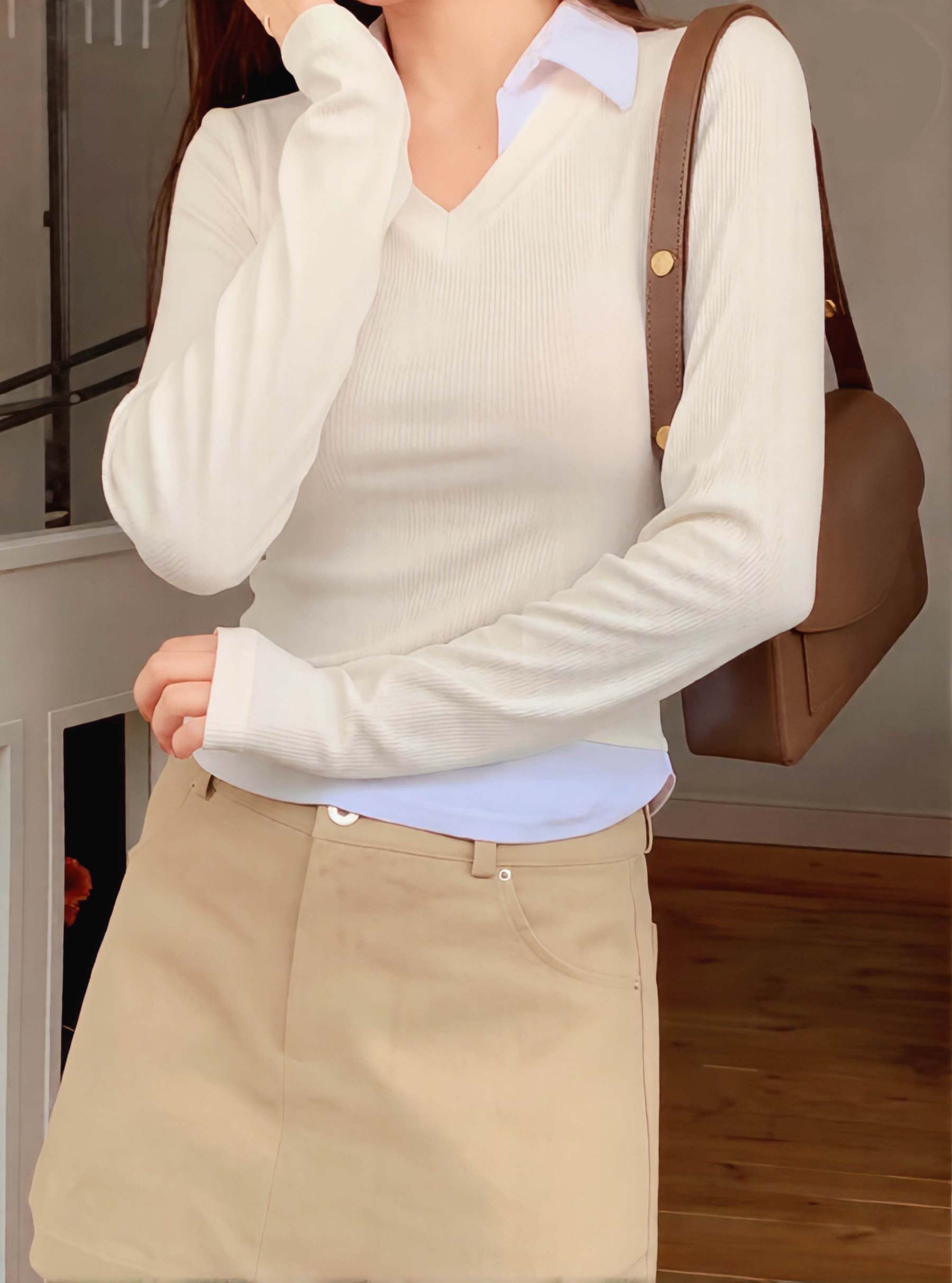 [Preorder 1st Drop Price] C504 Preppy Layered Top