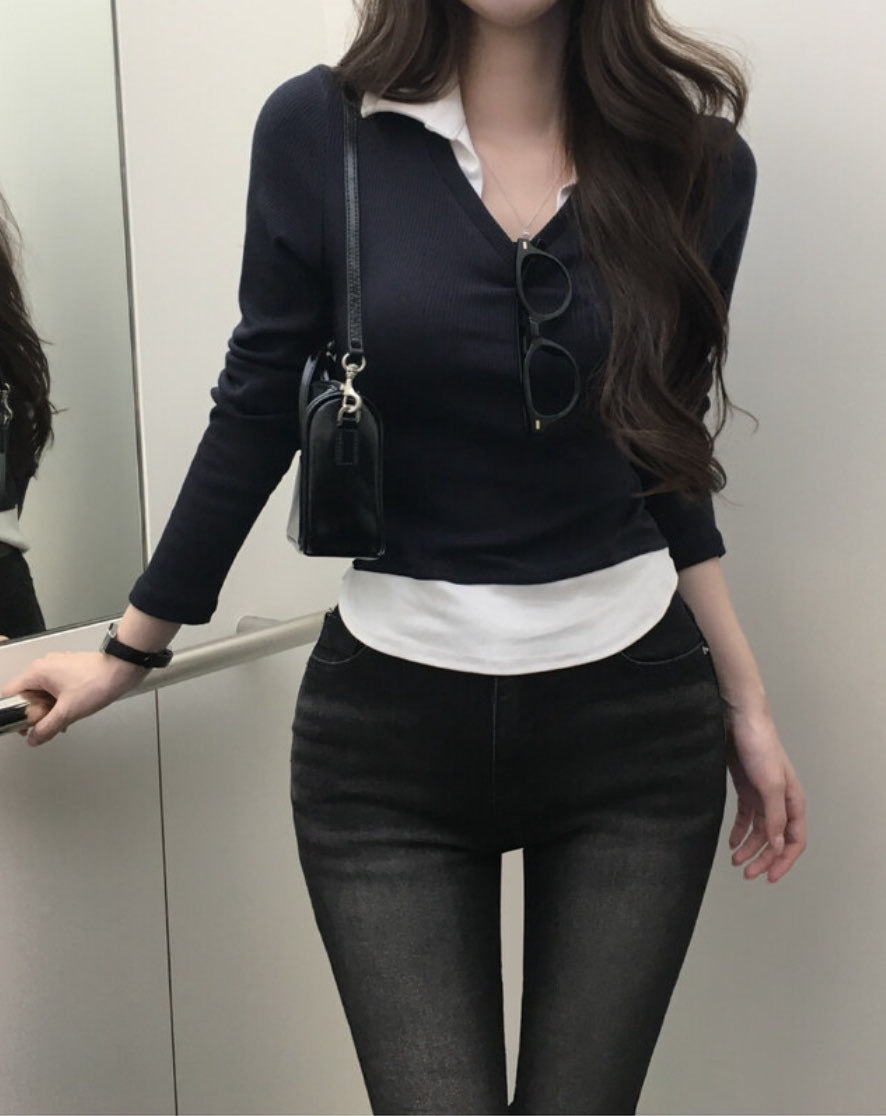 [Preorder 1st Drop Price] C504 Preppy Layered Top