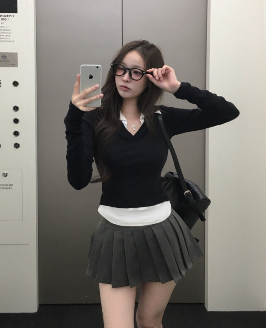 [Preorder 1st Drop Price] C504 Preppy Layered Top