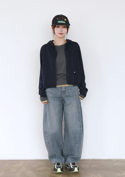 [Preorder 1st Drop Price] C702 Eyelet Pointelle Cardigan