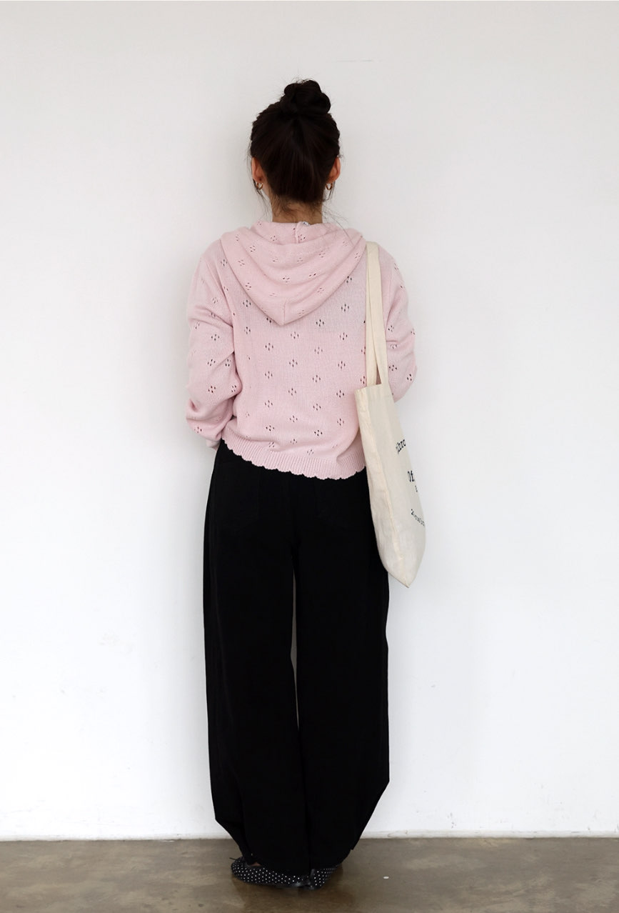 [Preorder 1st Drop Price] C702 Eyelet Pointelle Cardigan