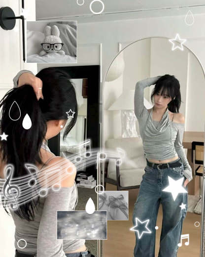 [WEBSITE EXCLUSIVE] C806 Delulu Halter Layer Top