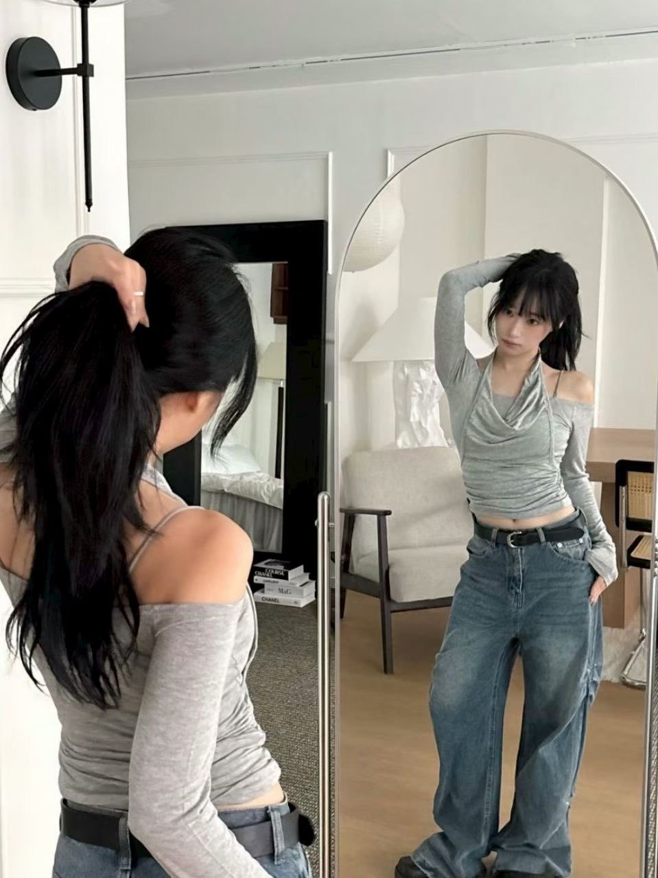 [WEBSITE EXCLUSIVE] C806 Delulu Halter Layer Top