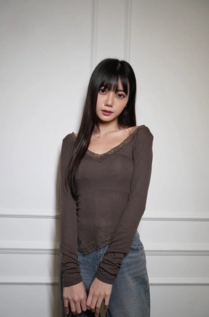 [Preorder 1st Drop Price] C813 Eloria Curve Top