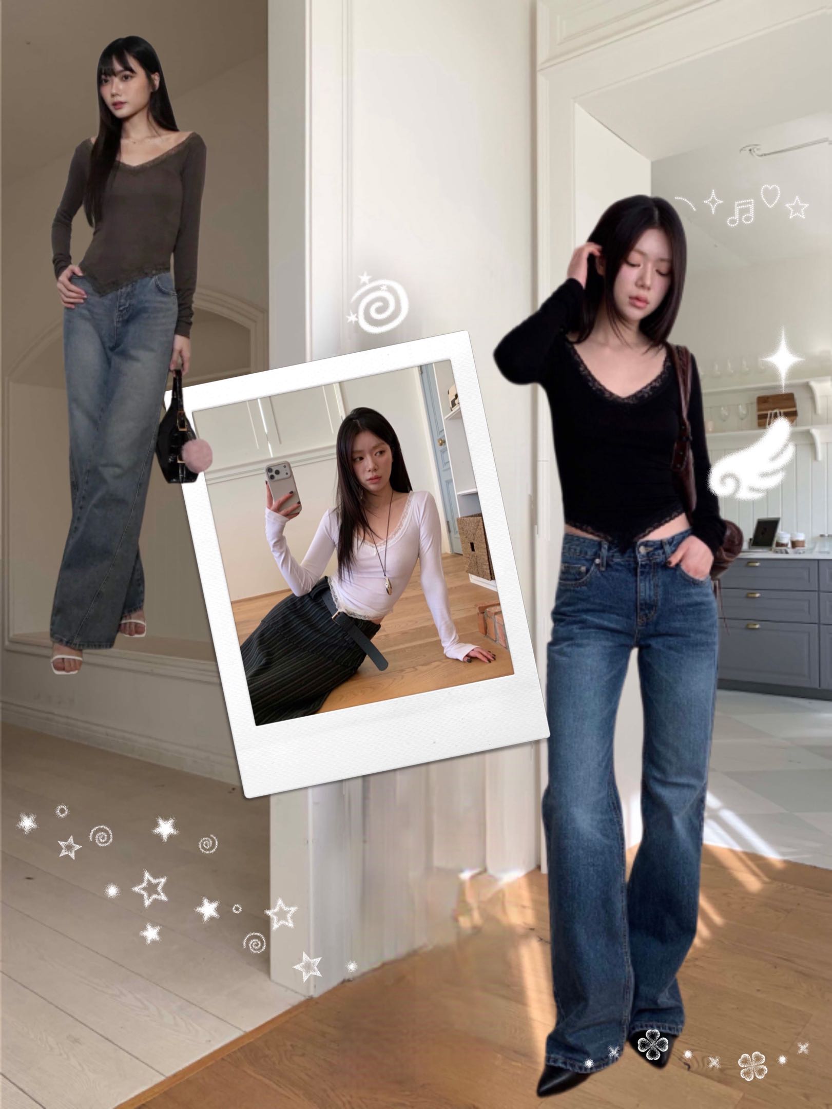 [Preorder 1st Drop Price] C813 Eloria Curve Top