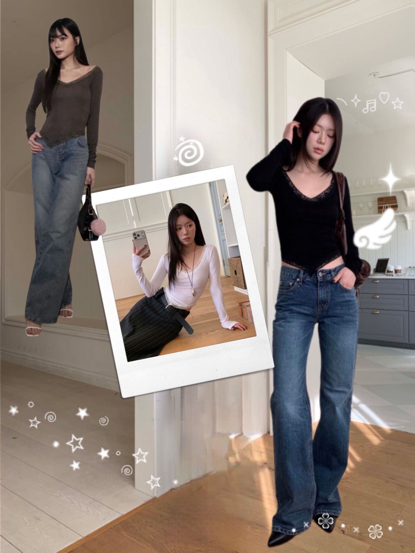 [Preorder 1st Drop Price] C813 Eloria Curve Top