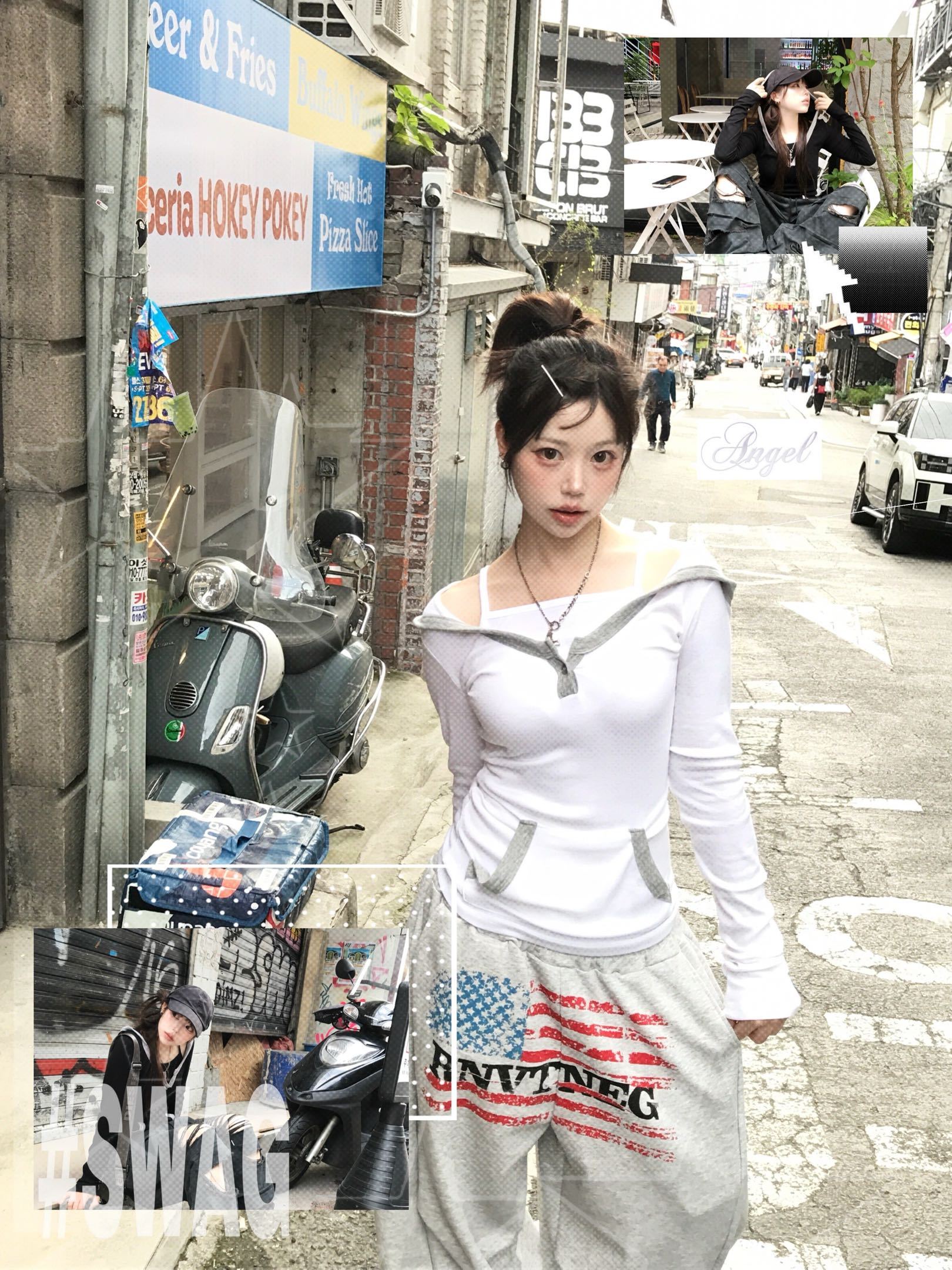 [Preorder 1st Drop Price] C818 Sporty not flirty hoodie