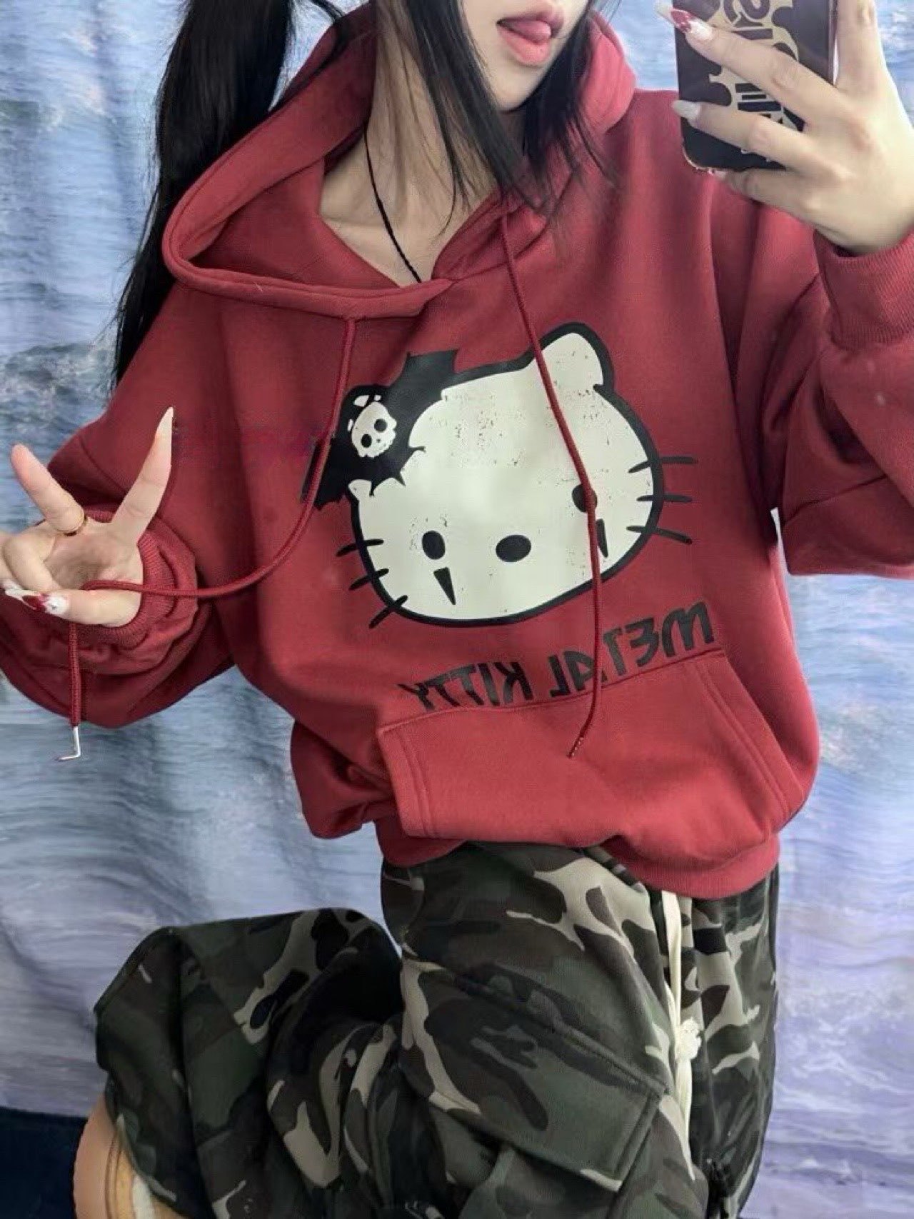 [Preorder 1st Drop Price] C902 Metal Kitty Hoodie