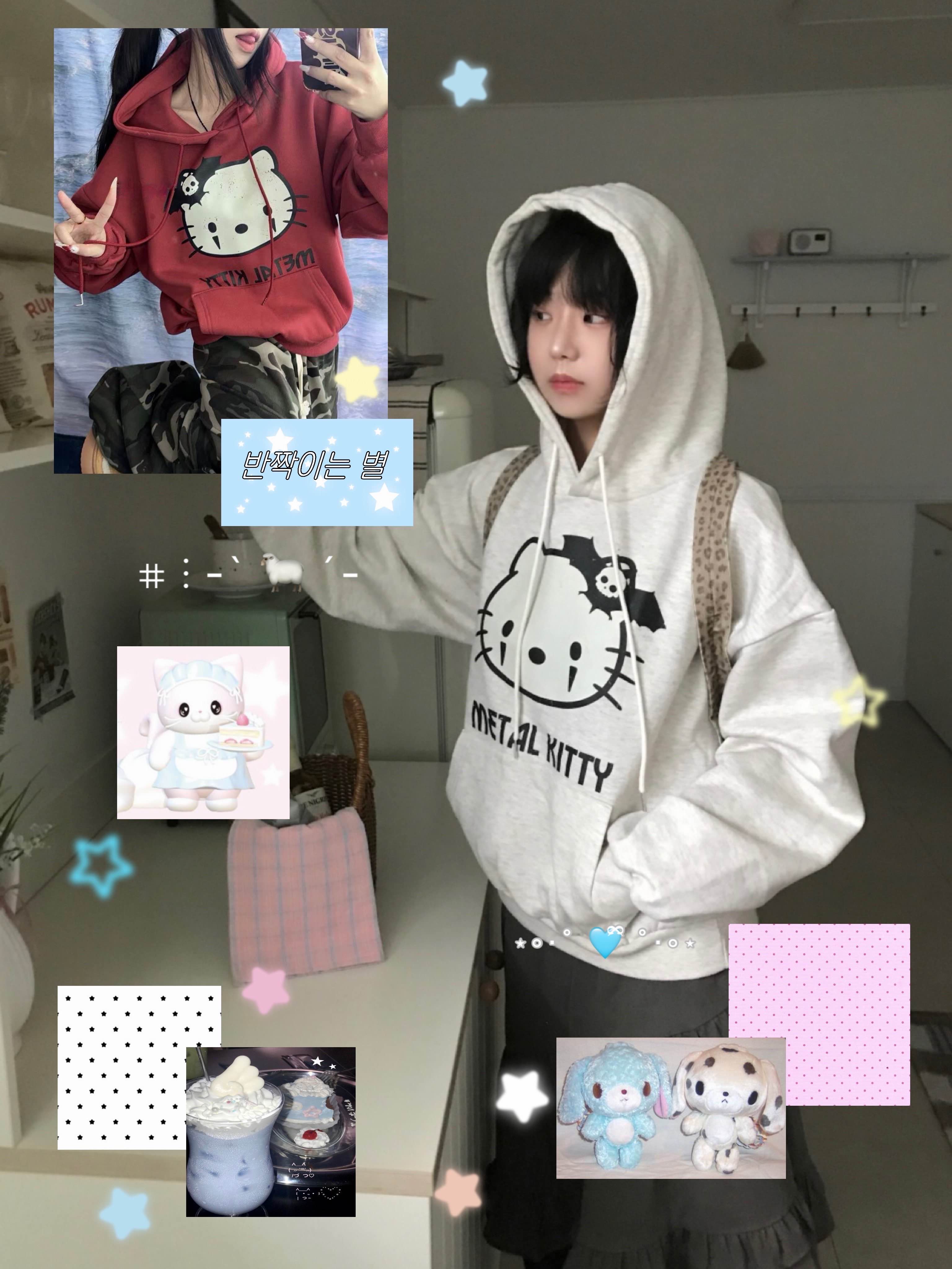 [Preorder 1st Drop Price] C902 Metal Kitty Hoodie