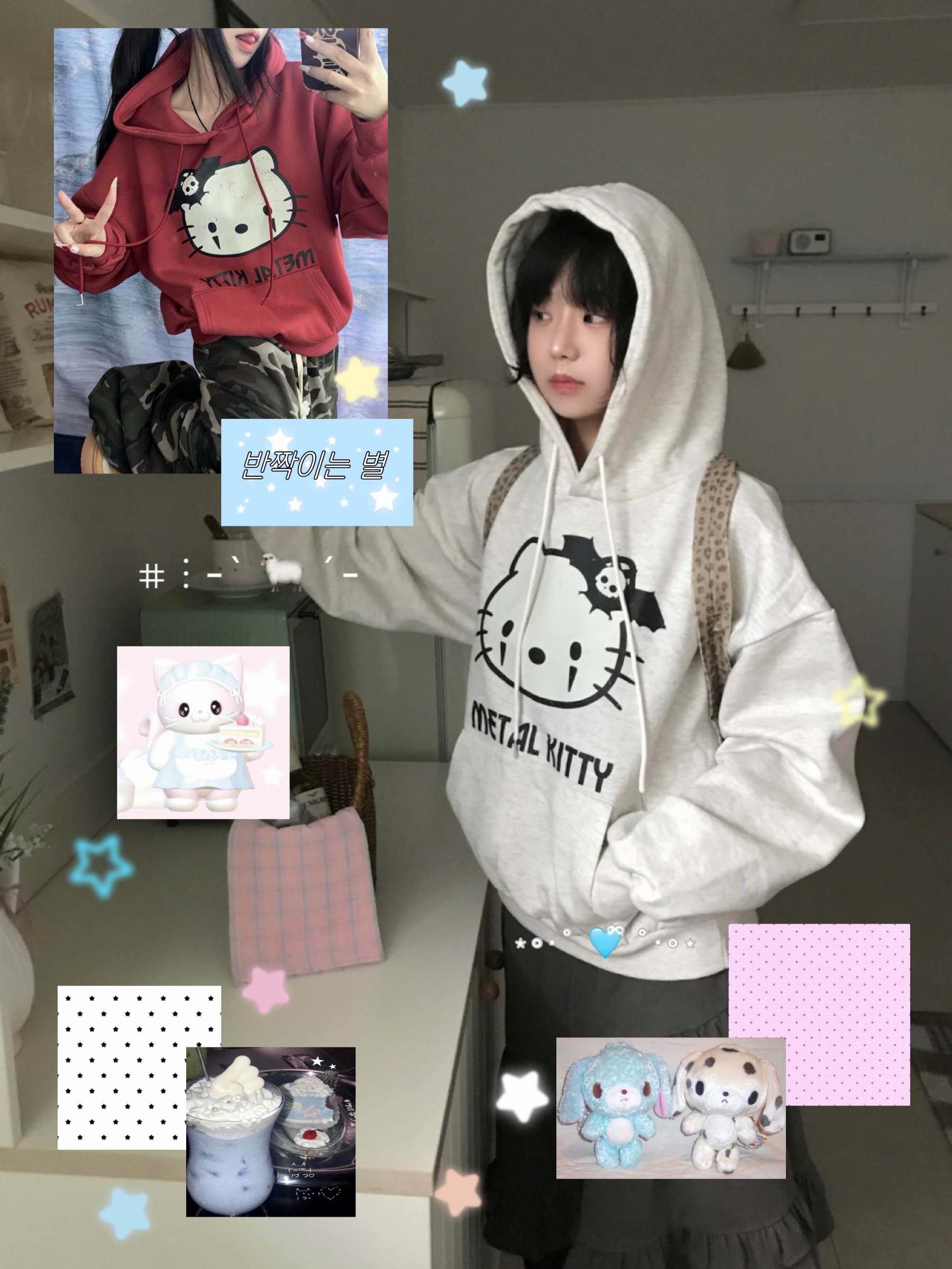 [Preorder 1st Drop Price] C902 Metal Kitty Hoodie