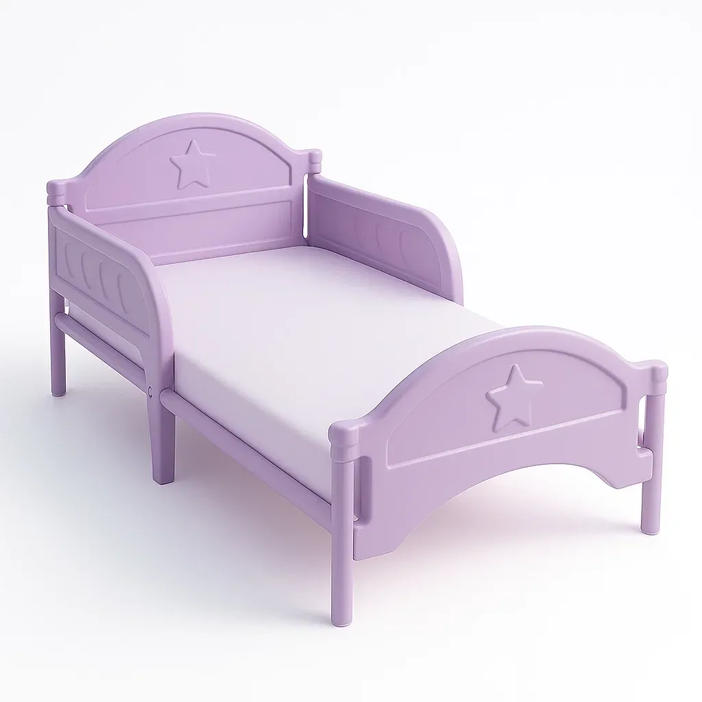Lit pour enfant en polypropylène violet avec étoile