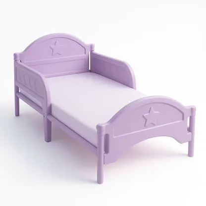 Lit pour enfant en polypropylène violet avec étoile