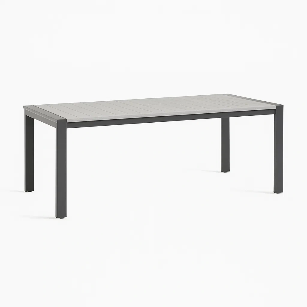 Table de terrasse en aluminium