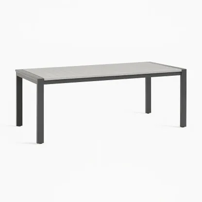 Table de terrasse en aluminium
