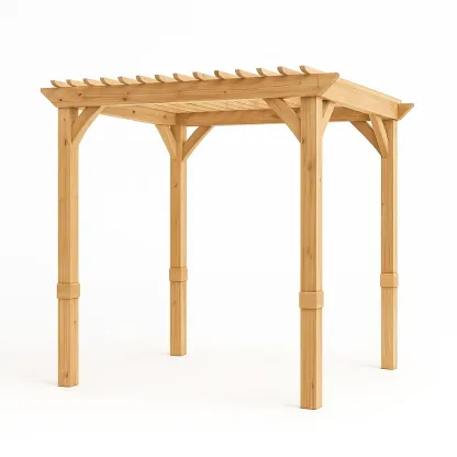 Pergola de jardin en bois rectangulaire 240 × 180 × 250 cm