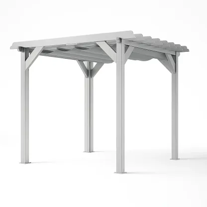 Pergola de jardin en aluminium gris