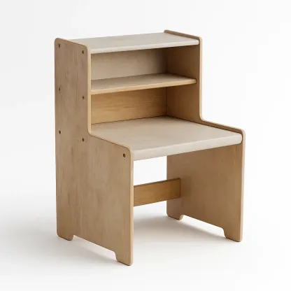Bureau enfant en bois avec étagères 60 × 40 × 35 cm