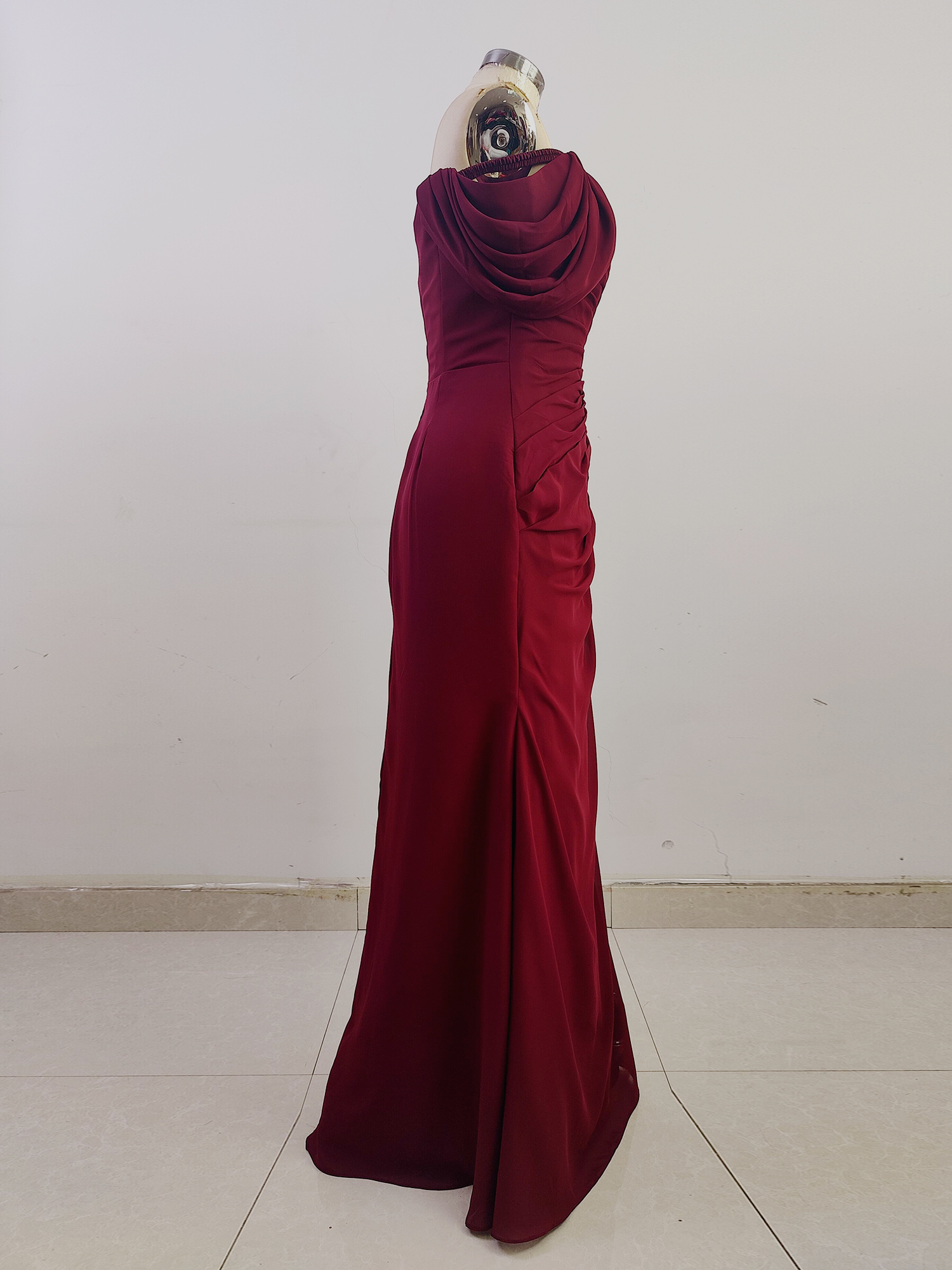 One Shoulder Pleat Chiffon Formal Dresses for Women A Line Evening Party Dress