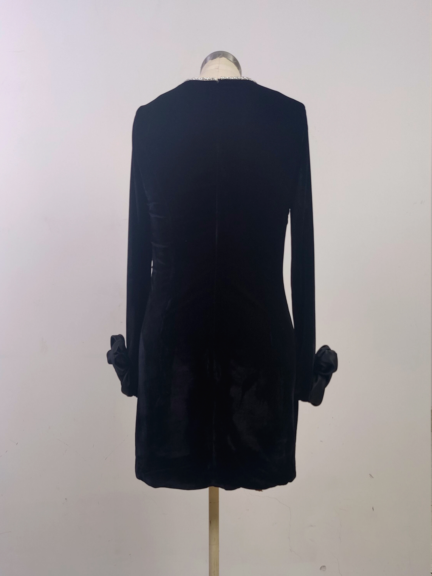 Velvet Short Formal Dresses for Women Mermaid Hollowed Evening Party Dress