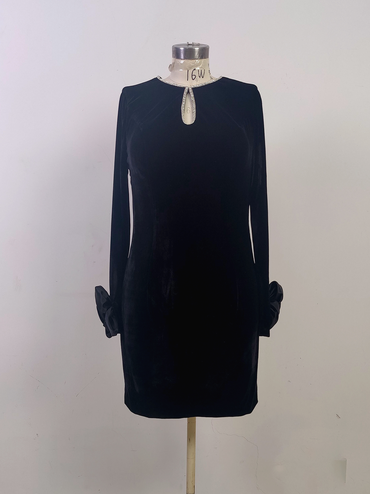 Velvet Short Formal Dresses for Women Mermaid Hollowed Evening Party Dress