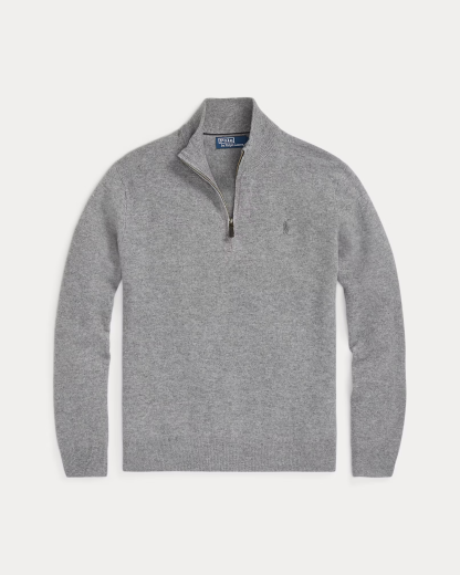 【Up to 59% off！】Wool Quarter-Zip Sweater